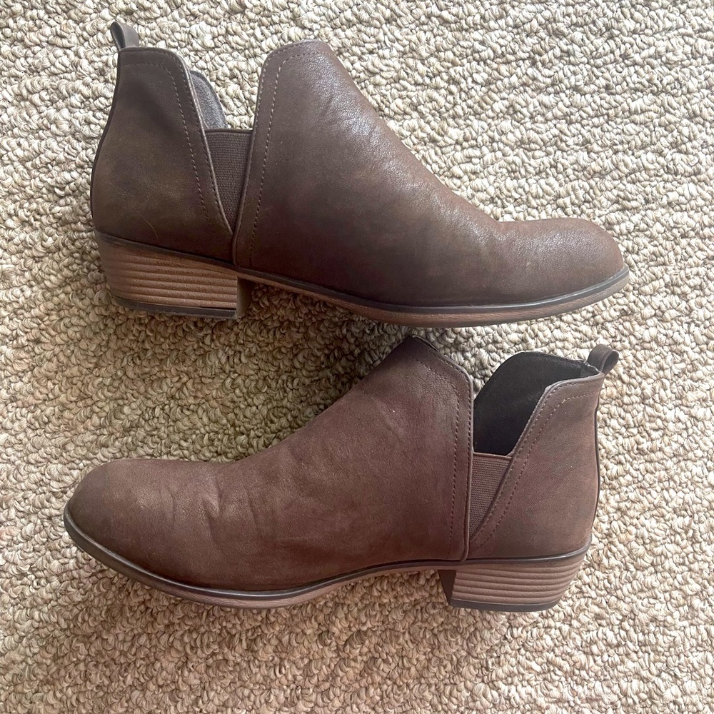 Suede booties